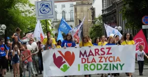 Manifestacja katolików z Bielska-Białej. Marsz dla Życia i Rodziny