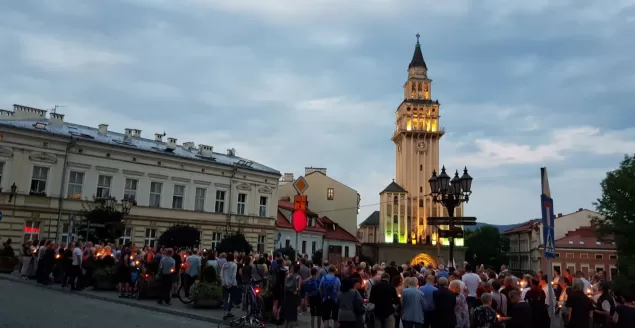 "Łańcuch światła" pod Sądem Okręgowym - 18.07.2017