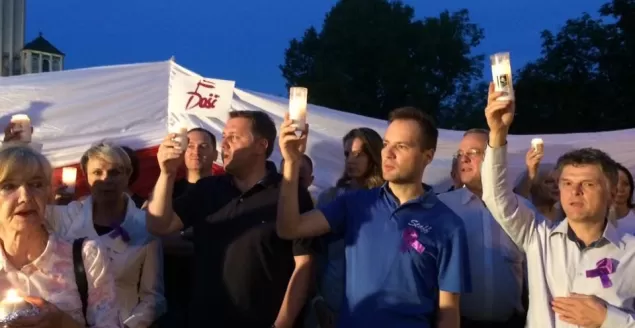 Protest pod Sądem Okręgowym w Bielsku-Białej - 23.07.2017