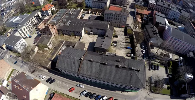 Zabudowania na rogu ulic Legionów i Paderewskiego