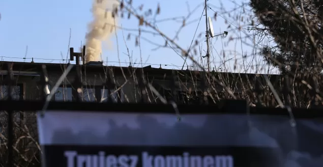 Pierwsze banery antysmogowe zawisły w Aleksandrowicach - 16.02.2016