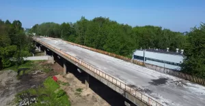 [WIDEO, ZDJĘCIA] Rozbiórka wiaduktu na ulicy Kwiatkowskiego
