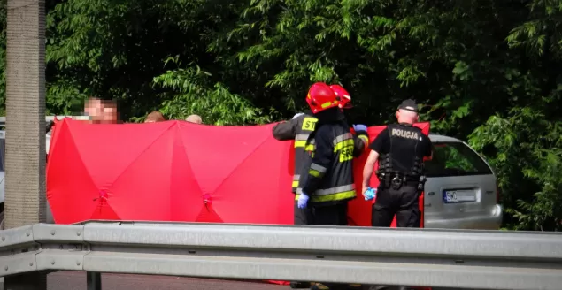 Kierowca Forda Mondeo śmiertelnie postrzelony na al. Andersa w Bielsku-Białej - 20.07.2019