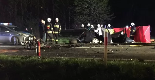 Śmiertelny wypadek na DK-52 w Bujakowie - 18.04.2016