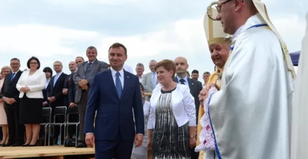 Andrzej Duda w Rychwałdzie - 19.07.2015